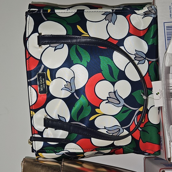 Kate spade nylon floral medium tote with crossbody strap - Picture 1 of 1